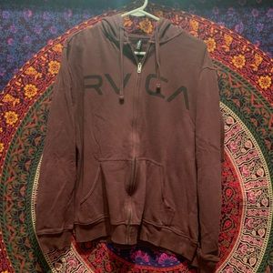 RVCA Maroon Hoodie